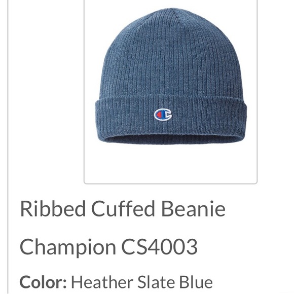 Champion OSFA Beanie Unisex Slate Blue - Picture 1 of 1
